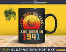 Golfer Golfing 1941 80th Birthday 80 Years old Svg Dxf