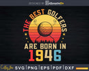 Golfer Golfing 1946 75th Birthday Gift for 75 Years old Svg