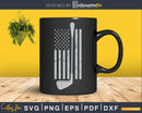 Golfing golfer golf Independence day Patriotic USA flag svg