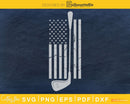 Golfing golfer golf Independence day Patriotic USA flag svg