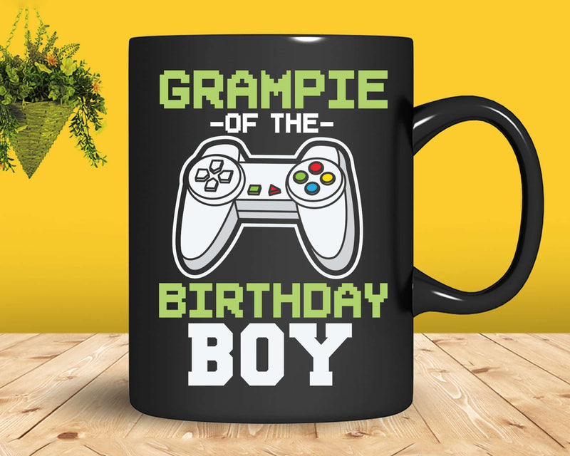 Grampie of the Birthday Boy Matching Video Game tshirt svg