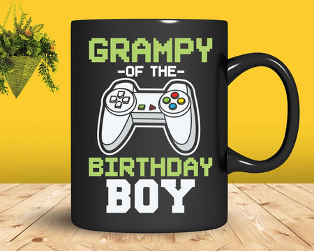 Grampy of the Birthday Boy Matching Video Game tshirt svg