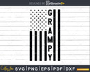 Grampy USA Flag 4th Of July Svg Png T-shirt Design
