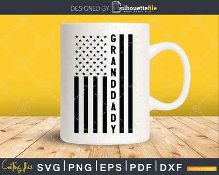 Granddaddy USA Flag 4th Of July Svg Png T-shirt Design