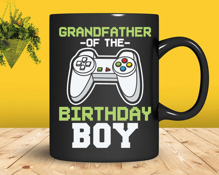 Grandfather of the Birthday Boy Matching Video Game tshirt