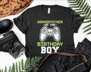 Grandfather of the Birthday Boy Matching Video Game tshirt