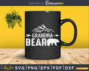 Grandma Bear Matching Family Grandparents Camping Svg Png