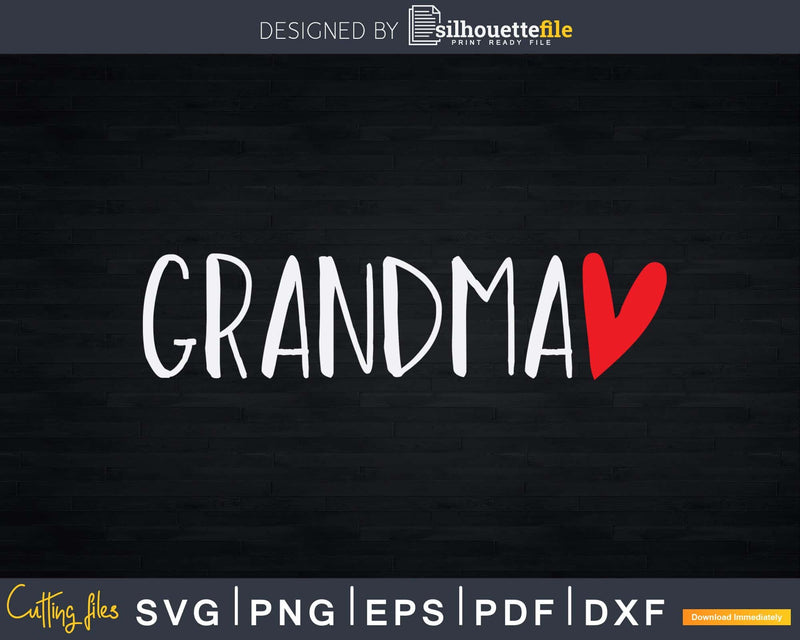 Grandma Grandmother Mother Mom Christmas Svg Png Printable