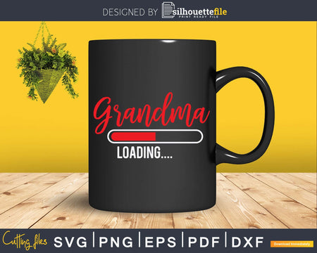 Grandma loading Svg Png Silhouette Files