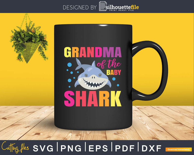 Grandma Of The Baby Shark Birthday Svg Printable Design