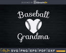 Grandma Vintage Baseball Svg Png Printable Design