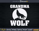 Grandma Wolf Family Tribe Wolves Moon Mimi Svg Png Cutting