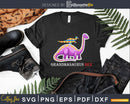 Grandmasaurus Dinosaur Autism Awareness Svg Dxf Png Cut File