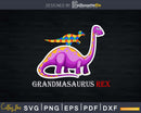 Grandmasaurus Dinosaur Autism Awareness Svg Dxf Png Cut File