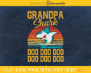 Grandpa shark doo dooo father’s day svg png digital files