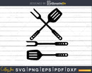 Grilling Utensils Spatula and Fork Kitchen SVG Files