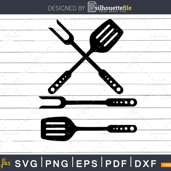 Grilling Utensils SVG Design File