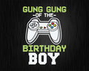 Gung gung of the Birthday Boy Matching Video Game buy svg