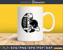 Half Football Player Svg png dxf eps cut cricut files