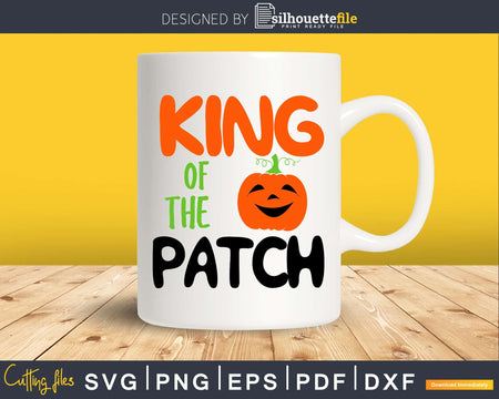 Halloween King of The Patch silhouette svg craft cut files