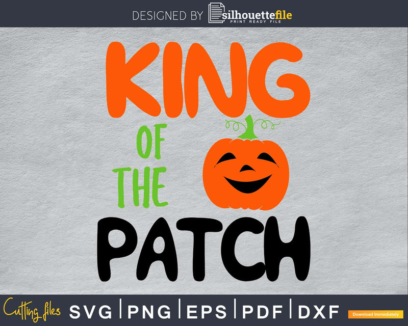 Halloween King of The Patch silhouette svg craft cut files
