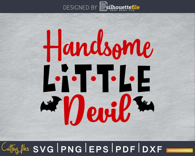 Handsome Little Devil svg craft cut files