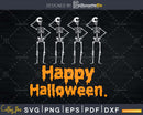 Happy Halloween Skeleton Ballerina svg t-shirt design cut