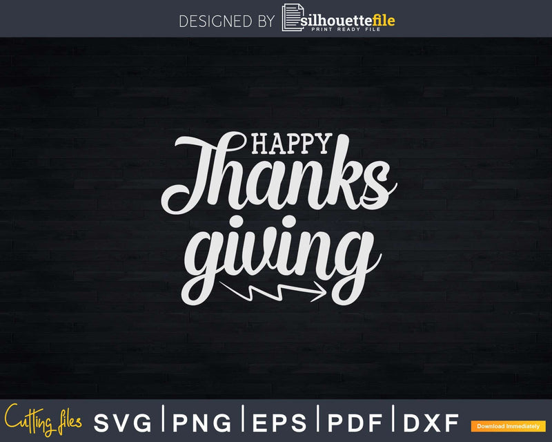 Happy Thanksgiving Cross Stitch Pattern Svg Png Cricut File
