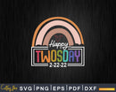 Happy Twosday SVG Teacher shirt Svg Life Png Cricut Files