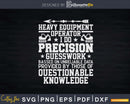 Heavy Equipment Operator Definition Svg Dxf Cutting Files