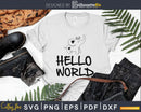 Hello World svg Baby Elephant Newborn printable cut file