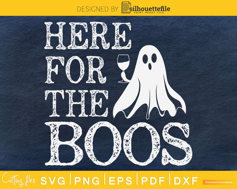Here for the Boos Halloween silhouette svg craft cut files