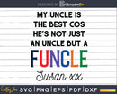He’s Not Just An Uncle But A Funcle Svg Fathers Day Gift