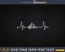 Hiking Mountains Heartbeat Hiker Adventures Svg Cut Files