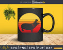 Hippopotamus Retro vintage Style cricut cut svg png dxf