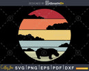 Hippopotamus Retro vintage Style cricut cut svg png
