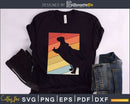 Hippopotamus Retro vintage Style cut svg png design cutting