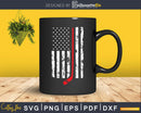 Hockey Thin Red Line American USA Flag Svg Png Dxf Cut Files