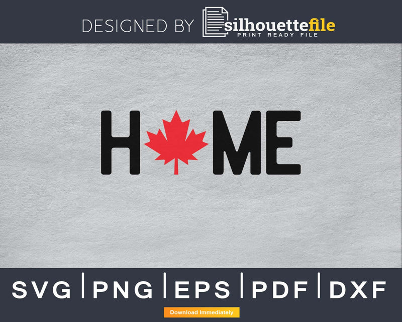 HOME Canada Leaf silhouette cricut cut design png files