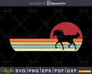 Horse Retro vintage Style cricut cut svg png dxf cutting