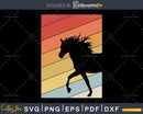 Horse Retro vintage Style cricut cut svg png silhouette