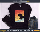 Horse Retro vintage Style cricut cut svg png silhouette