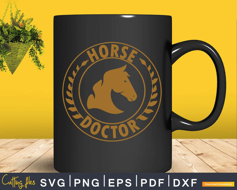 Horse Vet Doctor Equine Veterinarian Svg Png Cricut Files