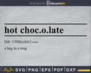 Hot Chocolate definition svg printable file