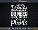 Houseplant Hoarder Plant Enthusiast Svg Dxf Cut Files