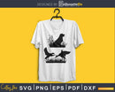 Hunting dog flying svg png silhouette cricut digital files