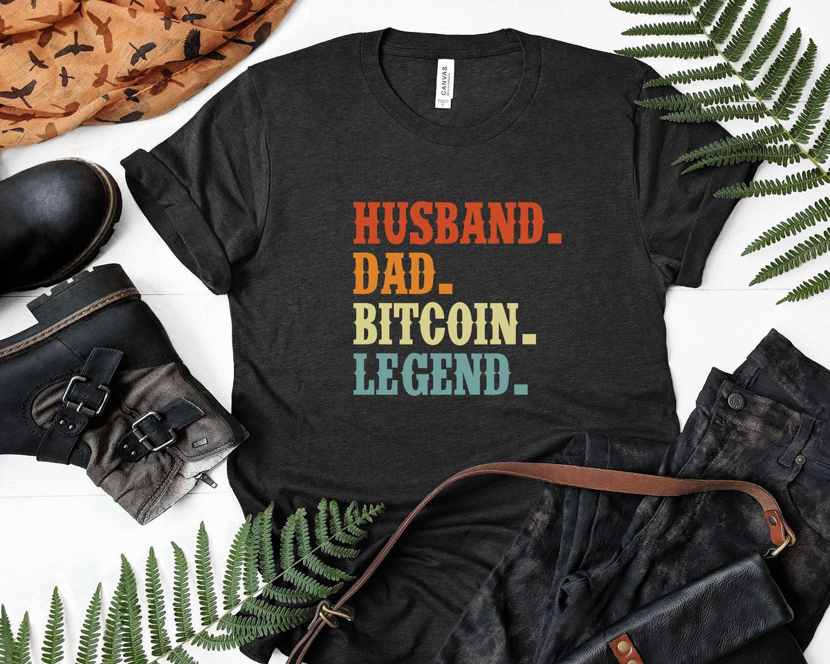 Husband Dad Bitcoin Legend BTC Svg Printable Cut Files | SilhouetteFile