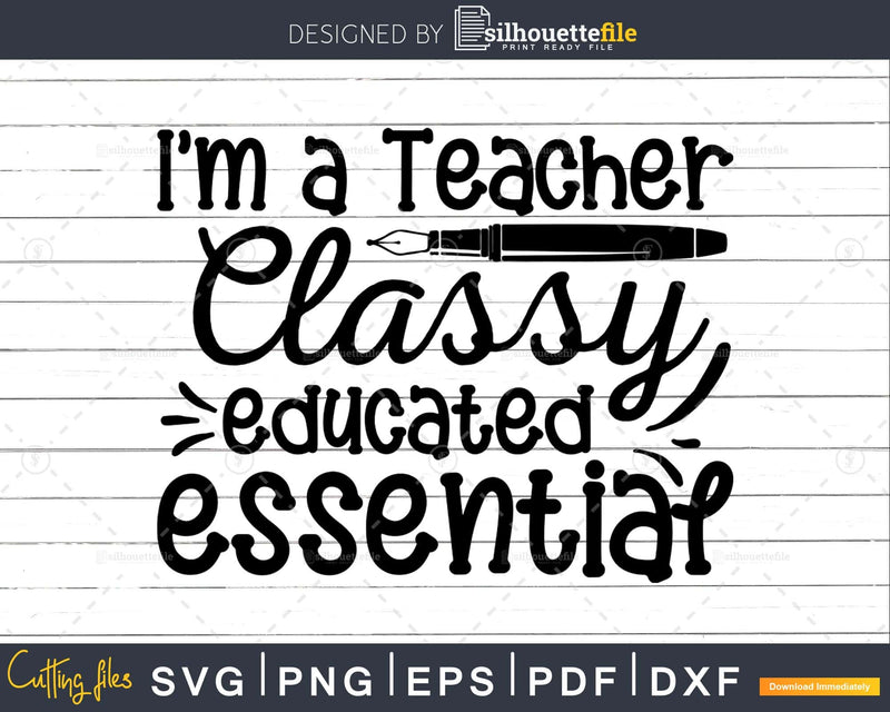 I Am a Teacher SVG Digital Cut File for Cricut or silhouette
