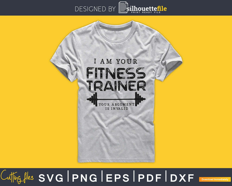 I am your fitness trainer argument is invalid svg files