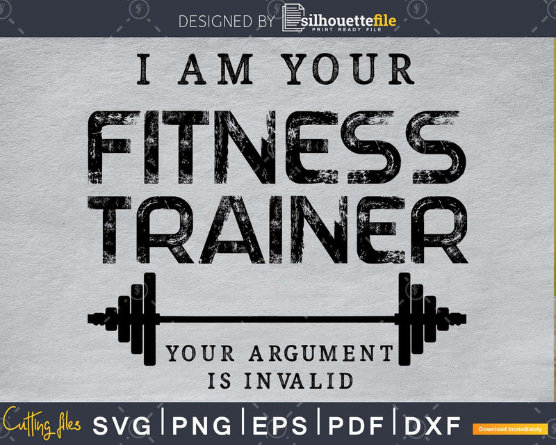 I am your fitness trainer argument is invalid svg files